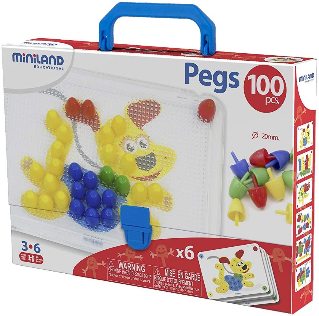Miniland 31806 20 mm "Pegs" Game
