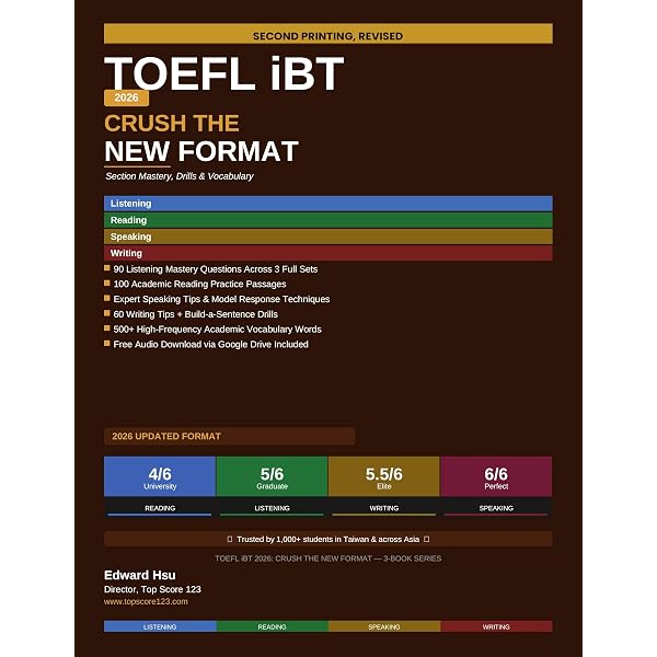 Amazon.com: TOEFL iBT 2026: Crush the New Format: Book 1