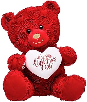 osos de peluche con rosas rojas