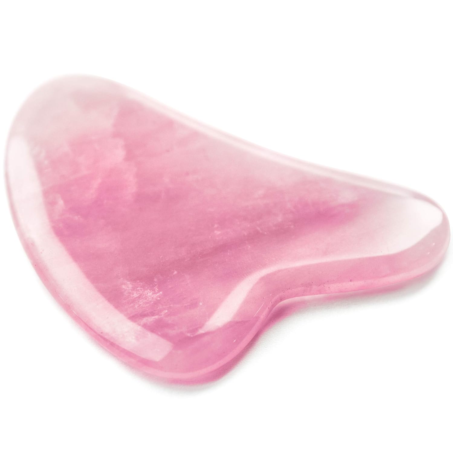 Gua Sha Massage Tool for Scraping Facial and Body Skin Massage made of Rose Quartz Stone for Acupressure Scrapper Gua Sha Facial Tools: Beauty