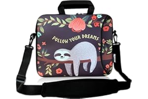 RICHEN 11 11.6 12 12.5 13 inches Laptop/Chromebook/PC Messenger Bag Tablet Travel Case Neoprene Handle Sleeve with Shoulder(1