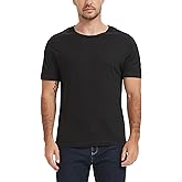 Manote 100% Merino Wool T Shirts for Men, Short Sleeve Lightweight Crew Undershirt, No-Odor Base Layer for Hiking Travel