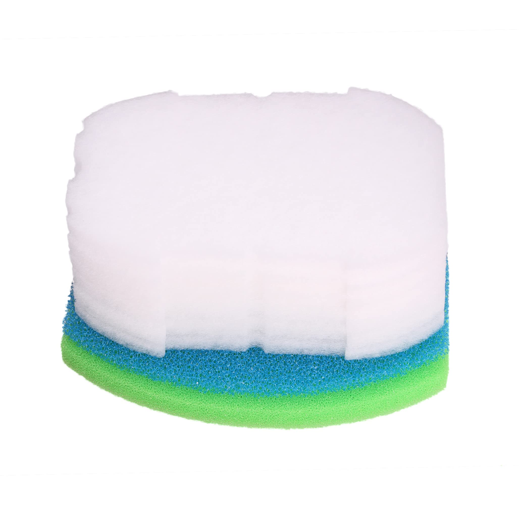 INGVIEE Filter Foam Pad Set Replacement compatible with Blagdon Inpond 5 In 1 3000 Filter (1x Blue Coarse, 1x Green Medium, 6x Polymer Wool Pad)