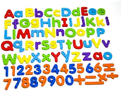 Amazon Com Magtimes Magnetic Letters And Numbers For Educating Kids In Fun Educational Alphabet Refrigerator Magnets 112 Pieces Letters And Numbers Kitchen Dining