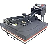 RoyalPress 15" x 15" Color LED Industrial-Quality Digital Sublimation Heat Transfer Machine T-Shirt Heat Press Machine, 15" x