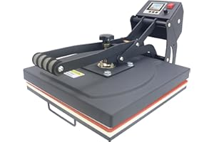 ROYAL PRESS RoyalPress 15" x 15" Color LED Industrial-Quality Digital Sublimation Heat Transfer Machine T-Shirt Heat Press Machine, 15" x 15", Black