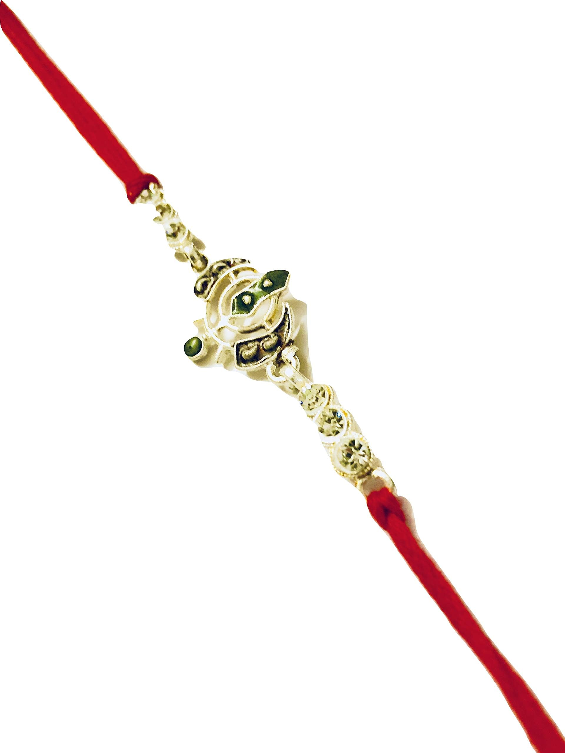 Bandhan Designer Khanda Emblem Rakhi for Brother Packed in Beautiful Potli