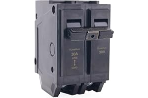 TLMATHUS 30 Amp Breaker 2 Pole Plug-in Mount Type THQL2130 Feeder Molded Case Circuit Breaker 120/240V AC, Compatible with GE Thick Series and Q-Line Series Load Centers