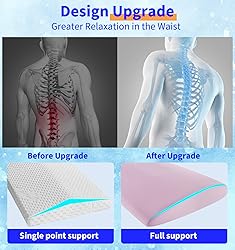 Lumbar Support Pillow for Bed Relief Back