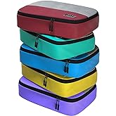 Medium Packing Cubes for Travel - 5pc Packing Cubes for Suitcases - Lightweight Luggage Organizer Bags (Non-Compression)