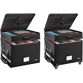 DocSafe File Box Set with Lock and Wheels