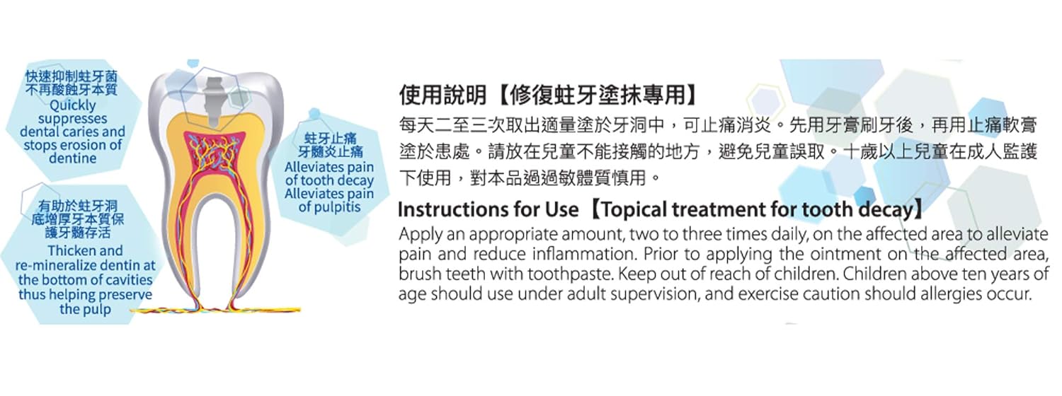 CAREDO Analgesic Ointment for Tooth Decay Pulpitis Toothpaste Treatment Dental Caries for Adult, The ONLY Toothpastes to Cure Repairing Teeth Cavities: Beauty