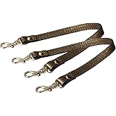 VanEnjoy Pair Full Grain Leather Replacement Strap for Handbags Clutch -16“Long,0.47" Wide