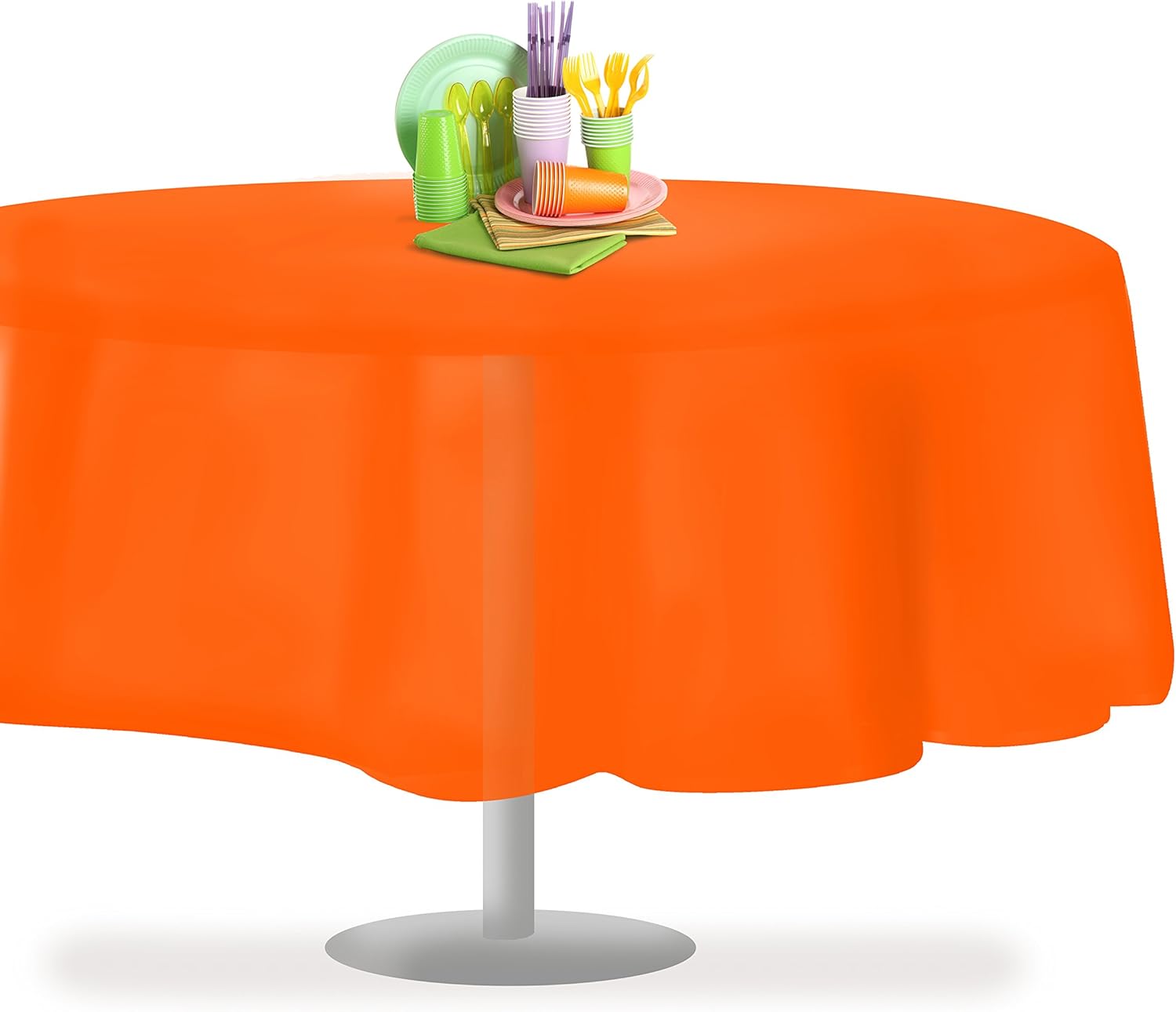 Best table cloth round orange