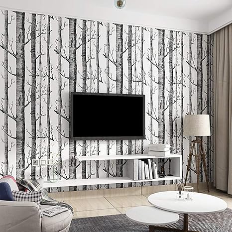 Featured image of post Birch Tree Wallpaper Bathroom Birch tree wallpaper home depot