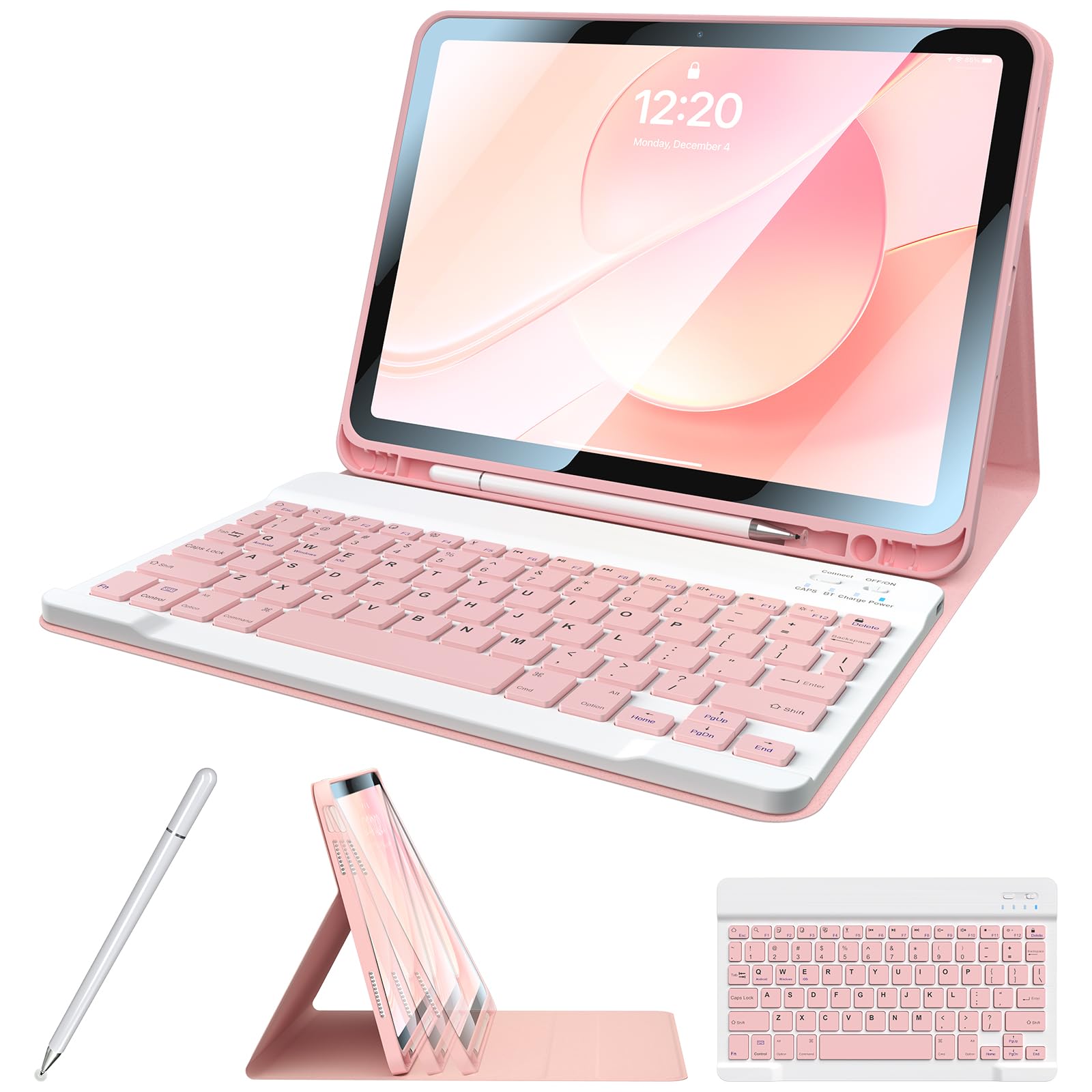 Photo 1 of **MISSING PARTS**
Kiloob for iPad 11th 10th Generation Case with Keyboard with Pencil Holder and Magnetic Disc Universal Stylus Pen 10.9 inch Wireless Detachable Folio Keyboard Cover for New iPad 10th Gen 2022 (Pink)