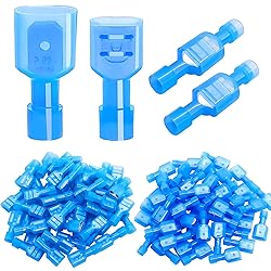 Twidec/100PCS Nylon Spade Connectors Kit 16-14