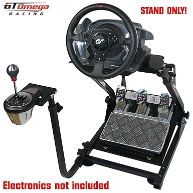 GT Omega Lenkradständer PRO für Thrustmaster T500RS Force Feedback-Laufrad & TH8A Shifter Mount V1 - PS4 Xbox Fanatec Clubspo