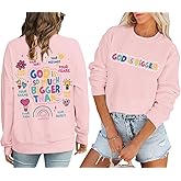 Sulayesh Christian Sweatshirts for Women Jesus God Faith Shirts Inspirational Religious Graphic Hoodie Loose Pullover Tops