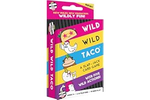 DOLPHIN HAT GAMES Wild, Wild Taco – by Taco Cat Goat Cheese Pizza - Hilarious, Fast-Paced Slap-Jack Card Game for Kids, Teens, and Adults. Family Friendly Party Game. Great Gift for Kids Ages 7+, 2-8 Players, 10 min