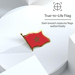 Morocco Flag Lapel Pin - Enamel Metal National