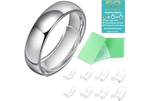 FERAMOX Invisible Ring Size Adjuster for Loose Rings Ring Adjuster Fit Wide Rings with Jewelry Polishing Cloth