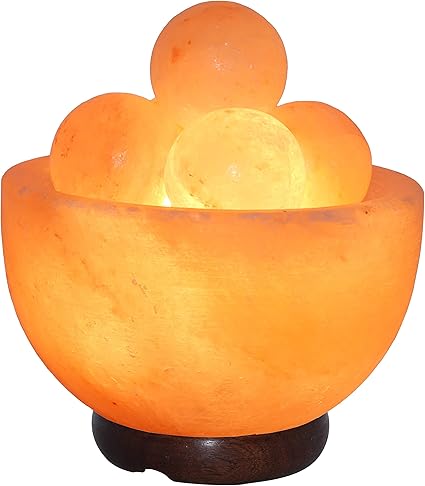 salt gems lampara de sal del himalaya forma y tamano tallada a mano con base de madera cable electrico y bombilla de 25 w 111