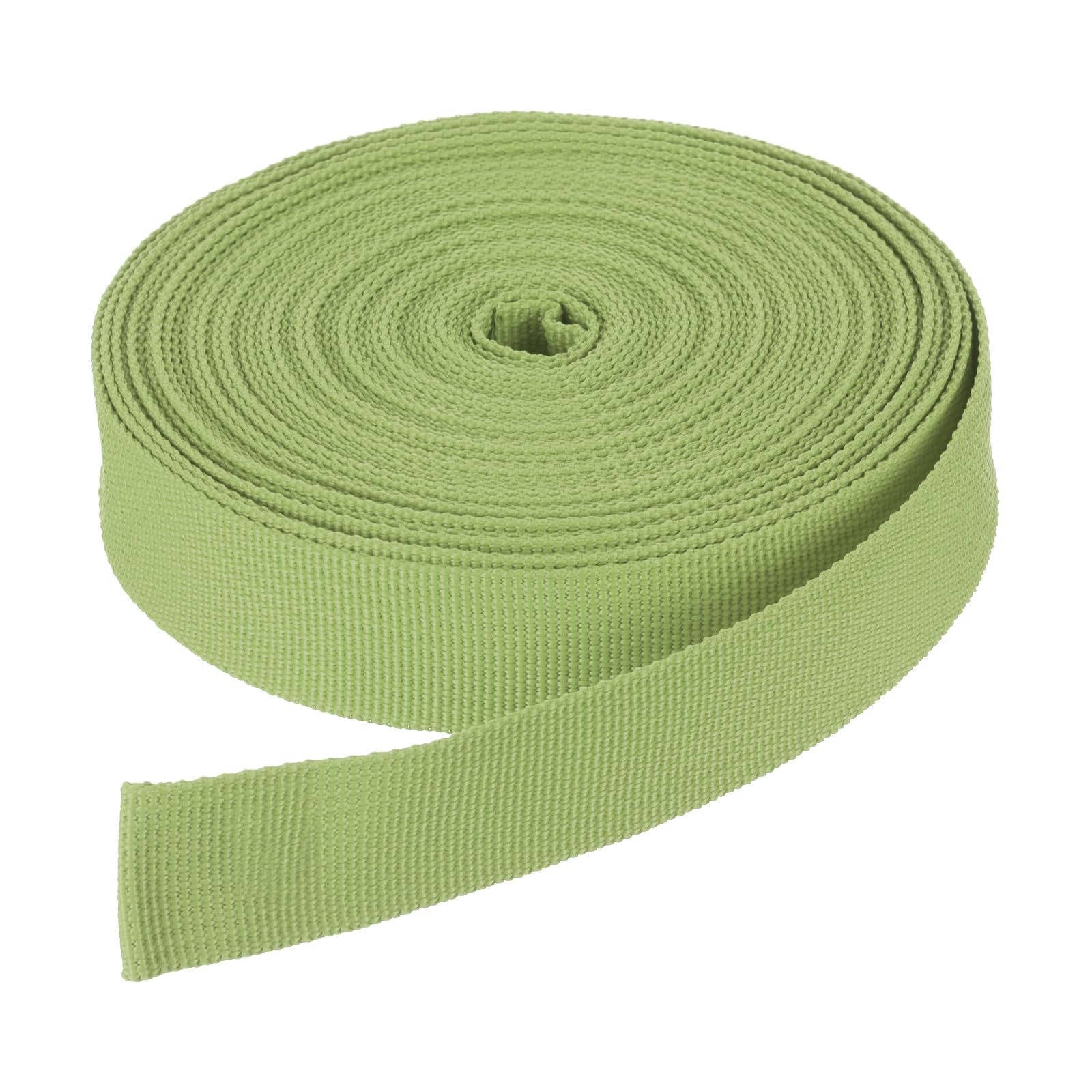 DMiotech 10 Yard x 1 Inch Width Nylon Webbing Strap Poly Flat Webbing Strapping for DIY Craft Backpack Strapping, Sewing, Outdoor Gear Repair, Light Green