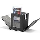 ZLCA MTG Deck Box with Commander Window Display, Trading Card Storage Box Holds 100 Double-Sleeved Cards Suitable for TCG/CCG
