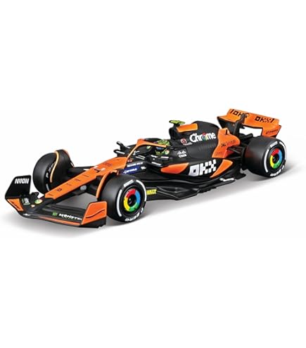 Amazon.com: Bburago 1:43 Race McLaren Racing MCL36 (2022) w/ #4