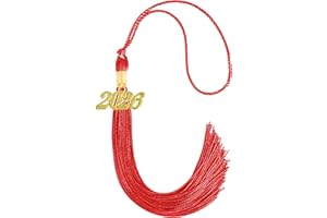 GRADFTY 2026 Tassel Graduation,Red Tassel 2026 for Grad Cap and Graduation Ceremony Accessory Decoration
