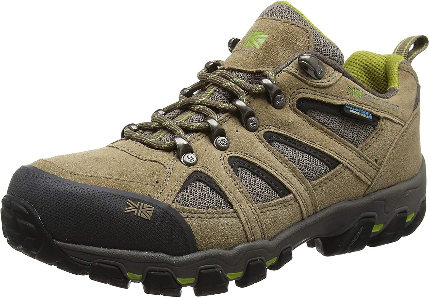 Chaussures De Marche Basses Karrimor Kestrel Pour Homme - Cuir Synthétique, Semelle Dynagrip, Imperméables - 12