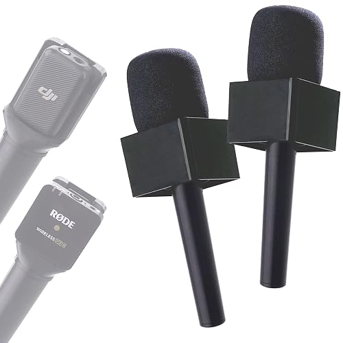 2pc Black PRO Macrokraft Interview Handle Adapter for DJI Mic, Rode ...