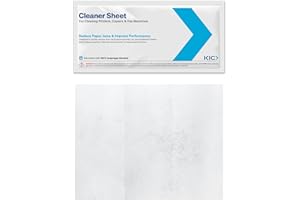 WAFFLETECHNOLOGY KICTeam - Cleaning Sheets for Inkjet Printers & Copiers (5 Sheets) - Presaturated with Quick Drying Solution, 8.5" x 11"