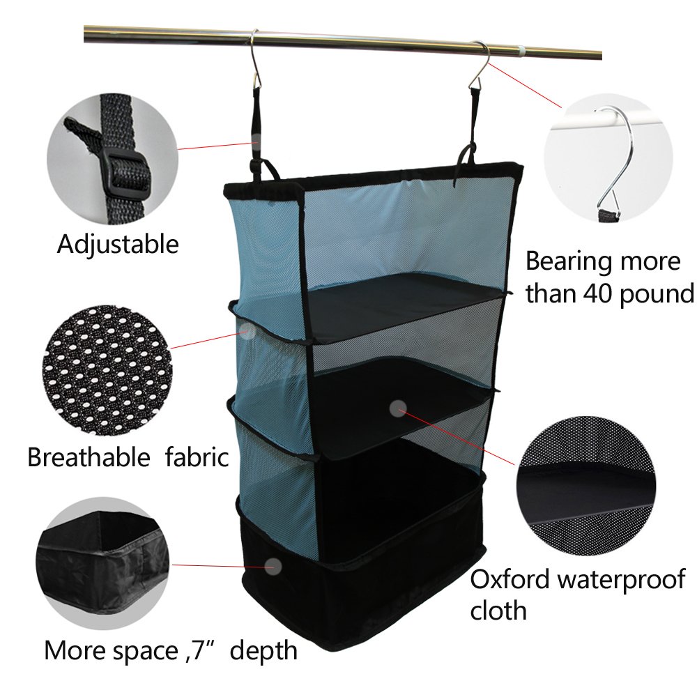 Hanging Closet Suitcase Dandk Organizer