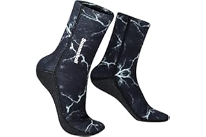 Summshall Neoprene Socks 3mm Wetsuit Socks Anti-Slip Keep Warm Diving Socks Swim Socks Water Sport Swimming Surfing