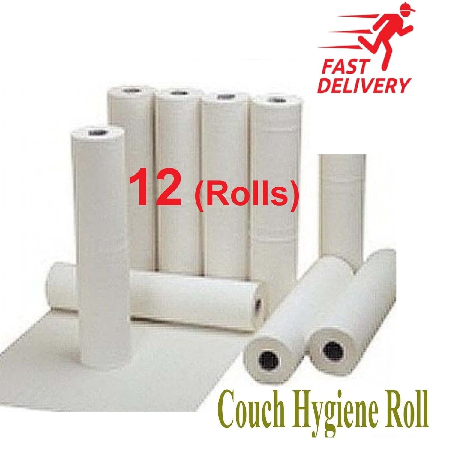 12 White Couch Rolls Hygiene Roll 20 Medical Salon Beauty 40m