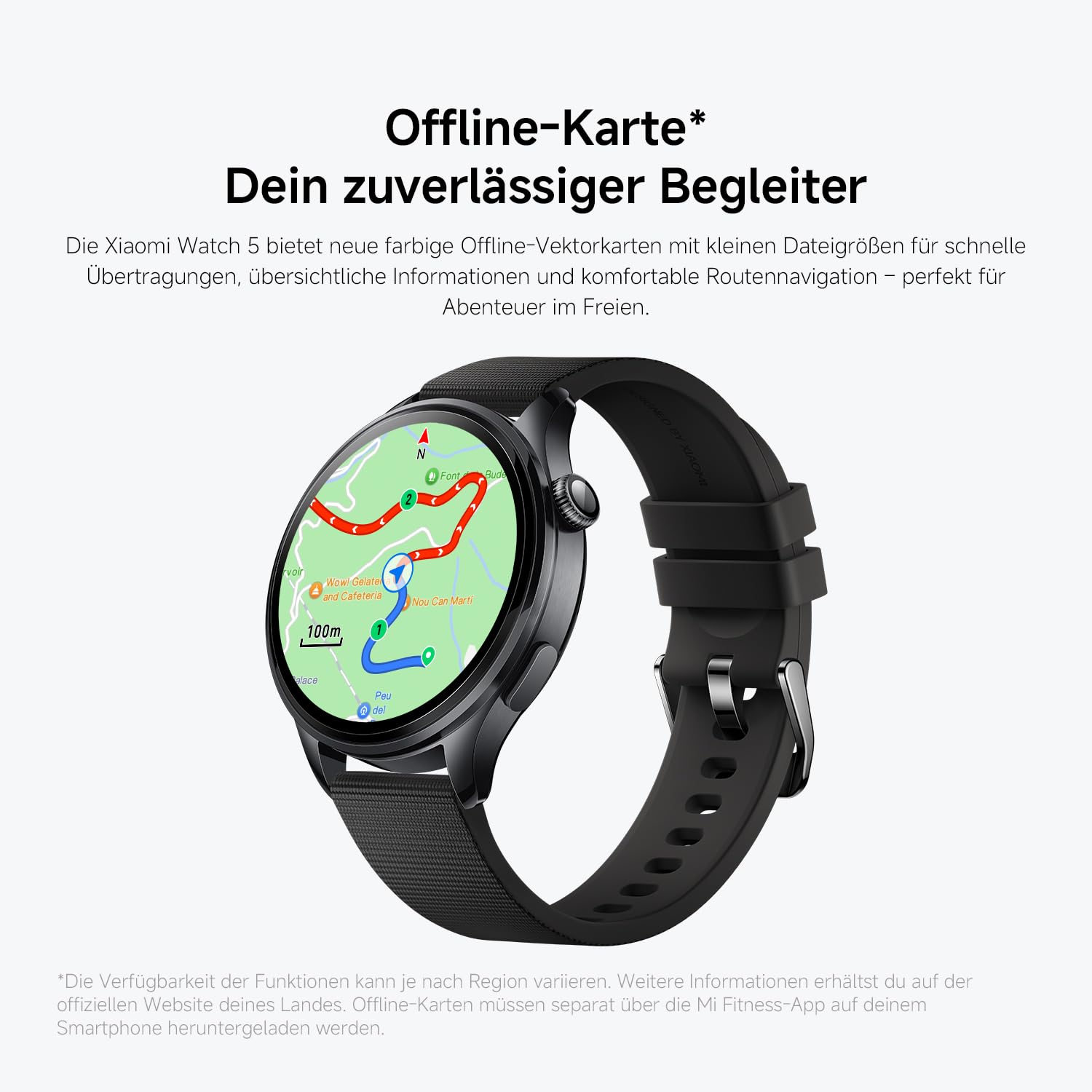 XIAOMI Watch 5 Smartwatch, Google Wear OS, NFC-Zahlung, KI mit Gemini, 1,54” Display, 47mm, bis zu 6 Tagen Akkulaufzeit, GPS-Fitness-Tracking, Gestensteuerung, Saphirglas und Bluetooth, Schwarz 9