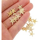 GraceAngie Micro View 40-Pack Natural Small Starfish for DIY Home Decoration Decor Sandy Beach (0.5-1 inches)