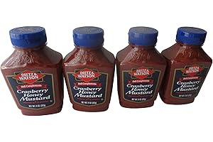 Dietz & Watson Deli Complements Cranberry Honey Mustard (4 Bottles)