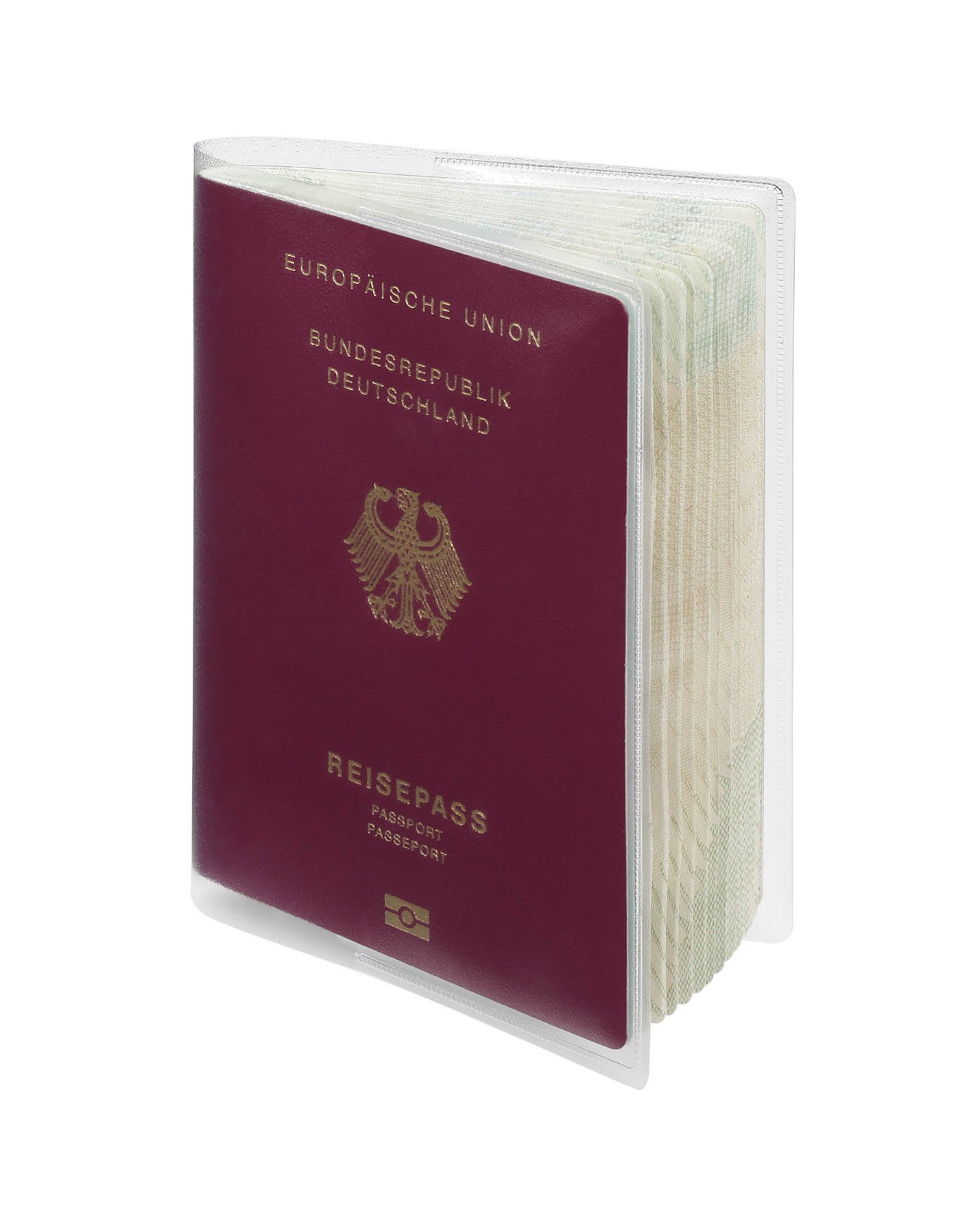 Durable 214319 Protective Cover (for passports, from March 2017) 10-Piece, Transparent