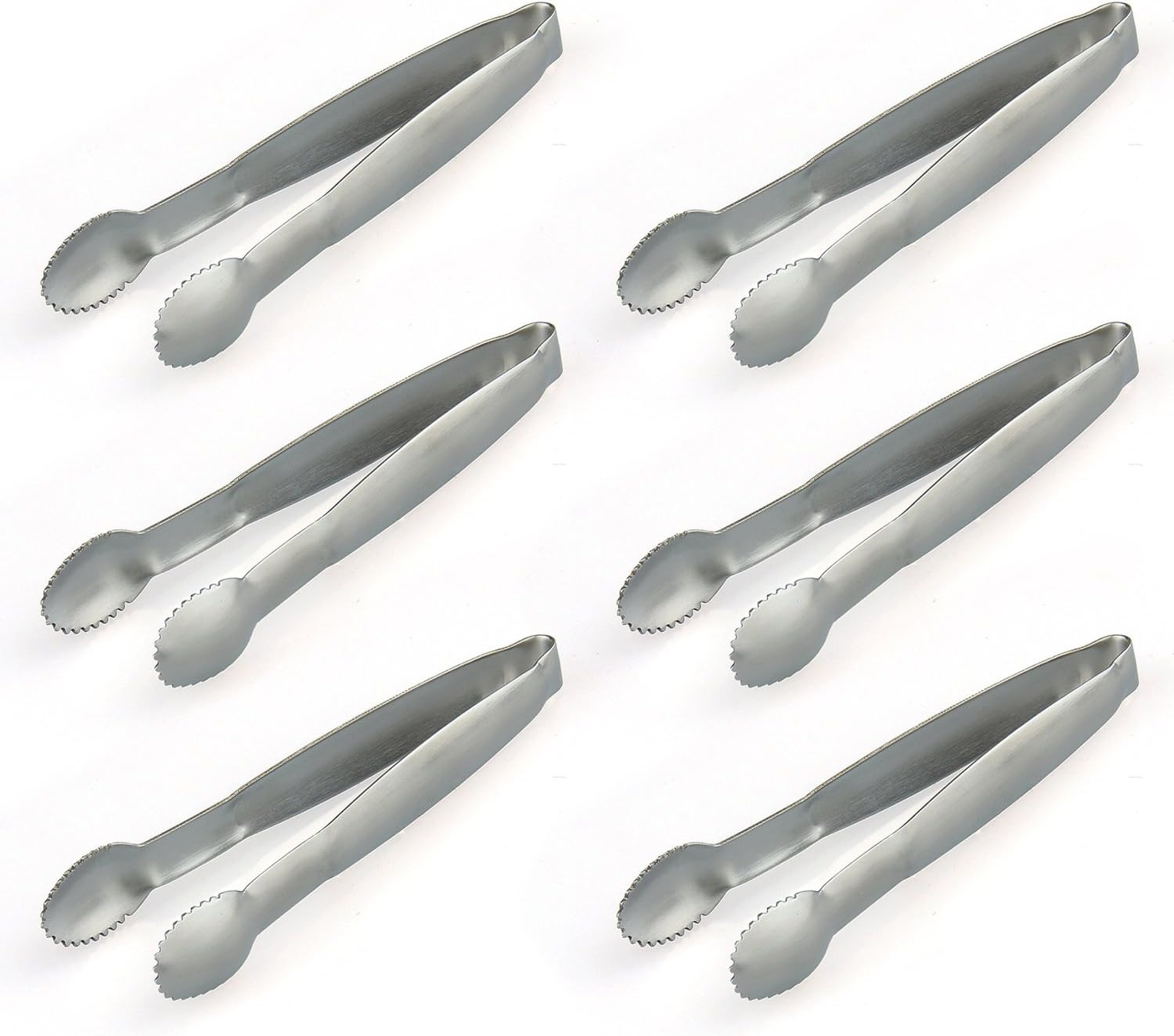 Sugar Tongs Ice Tongs, Swify 4 inch Stainless Steel Mini Tongs Small Serving Tongs, Set of 6