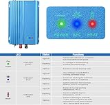 DEWIN 500W MPPT Grid Tie Inverter UK Plug Solar PV 12V Battery AC230V view 4