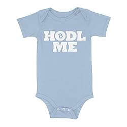 Luxxology HODL Me Baby Infant Bodysuit, Light Blue
