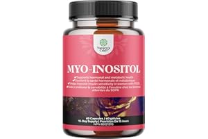Myo Inositol & D-Chiro Inositol Supplement - Hormone Balance & Fertility Support - PCOS Supplement for Women - Ideal 40:1 Rat