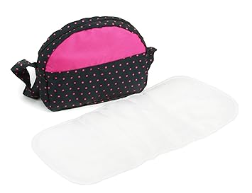 Bayer Chic 2000 853 12 - Wickeltasche, Dots, blau/pink