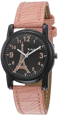 Relish Analogue Black Dial Women's & Girls Watch (Re-L063Pt)