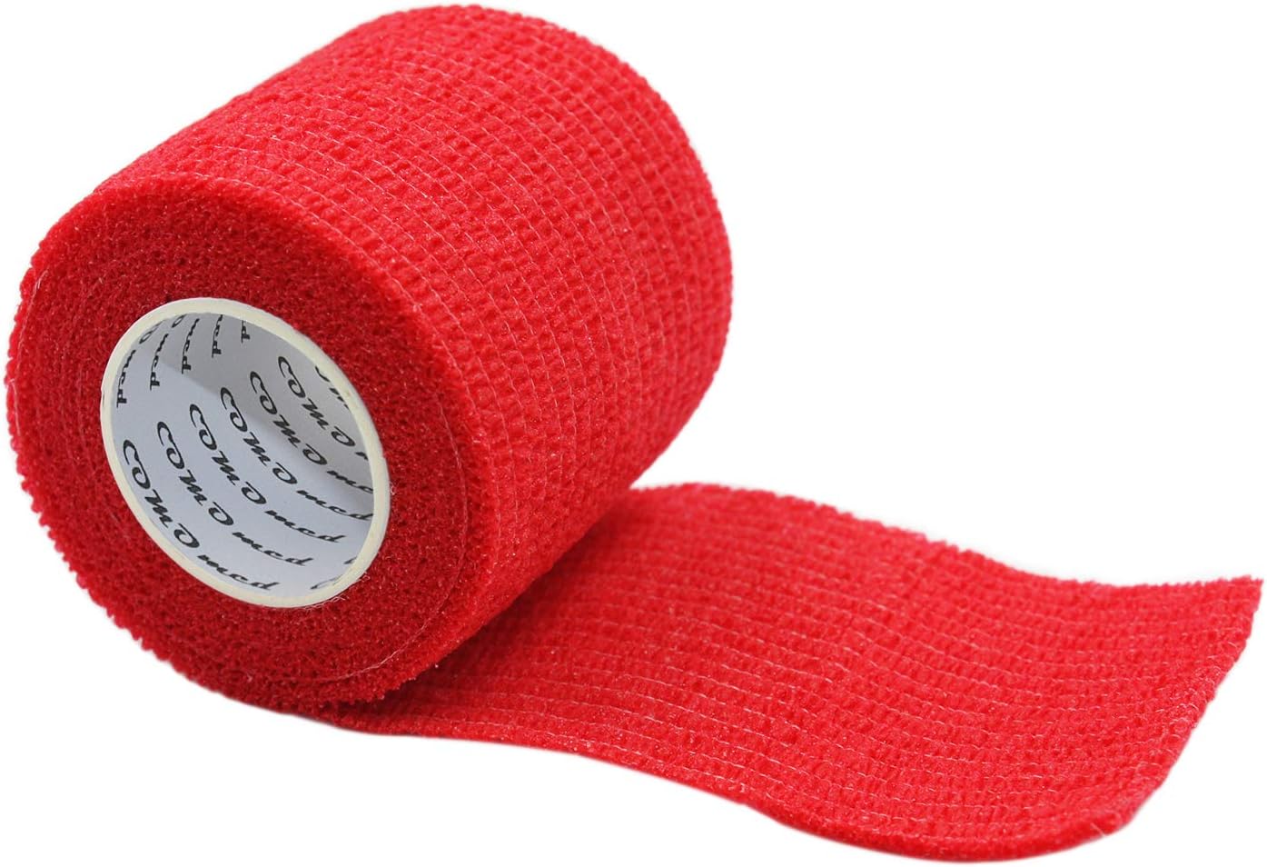 COMOmed Cohesive Bandages Elastic Bandage Ankle Non-woven 5cm x 4.5m 12 rolls Red, 12 Count - Image 4