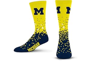 For Bare Feet NCAA mens Spray Zone Crew Sock Ncaa