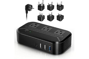 Voltage Converter 220 to 110v 2300W Universal Power Converter with 4 USB Ports, Transformer Converter Travel Adapter Canada t